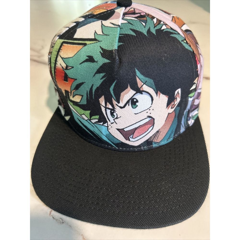 MY HERO ACADEMIA CHARACTERS BIG FACE SUBLIMATED ALL OVER PRINT SNAPBACK HAT CAP